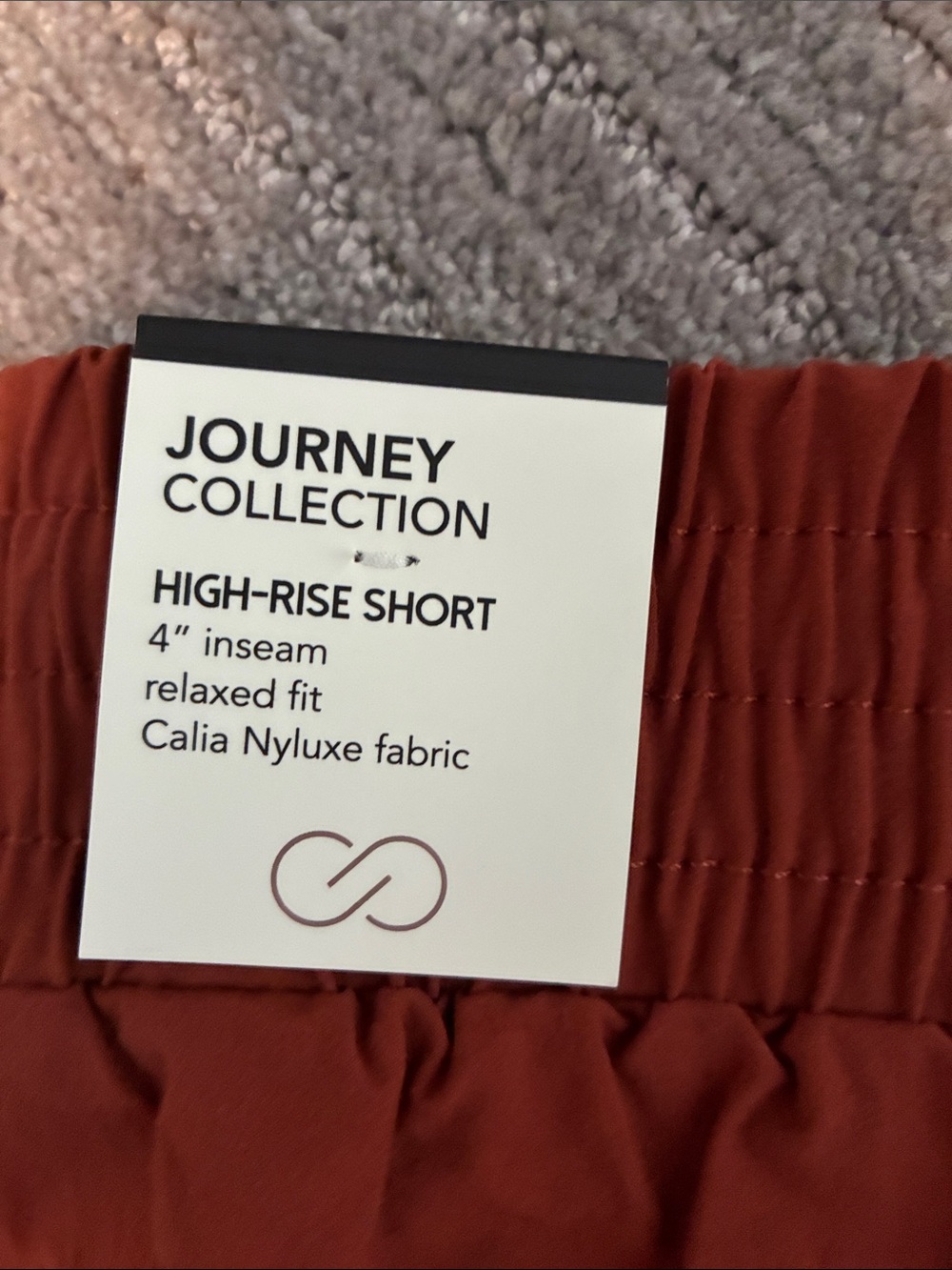 Celia Women’s Rust Elastic-Waist Performance Shorts—NWT - Picture 3 of 4